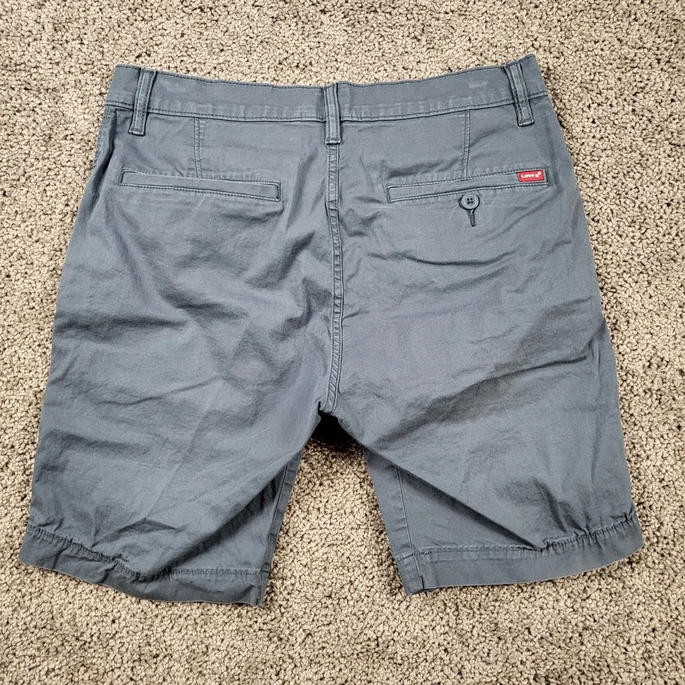 Levis XX Chino Shorts Mens 30 Gray Stretch Twill 85229-0061 Casual‎ Urban